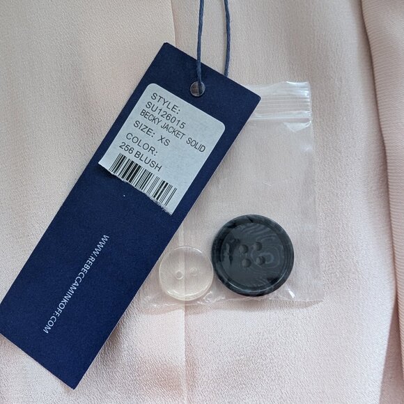 NWT Rebecca Minkoff Becky Jacket / Blazer (Blush) - Picture 13 of 15